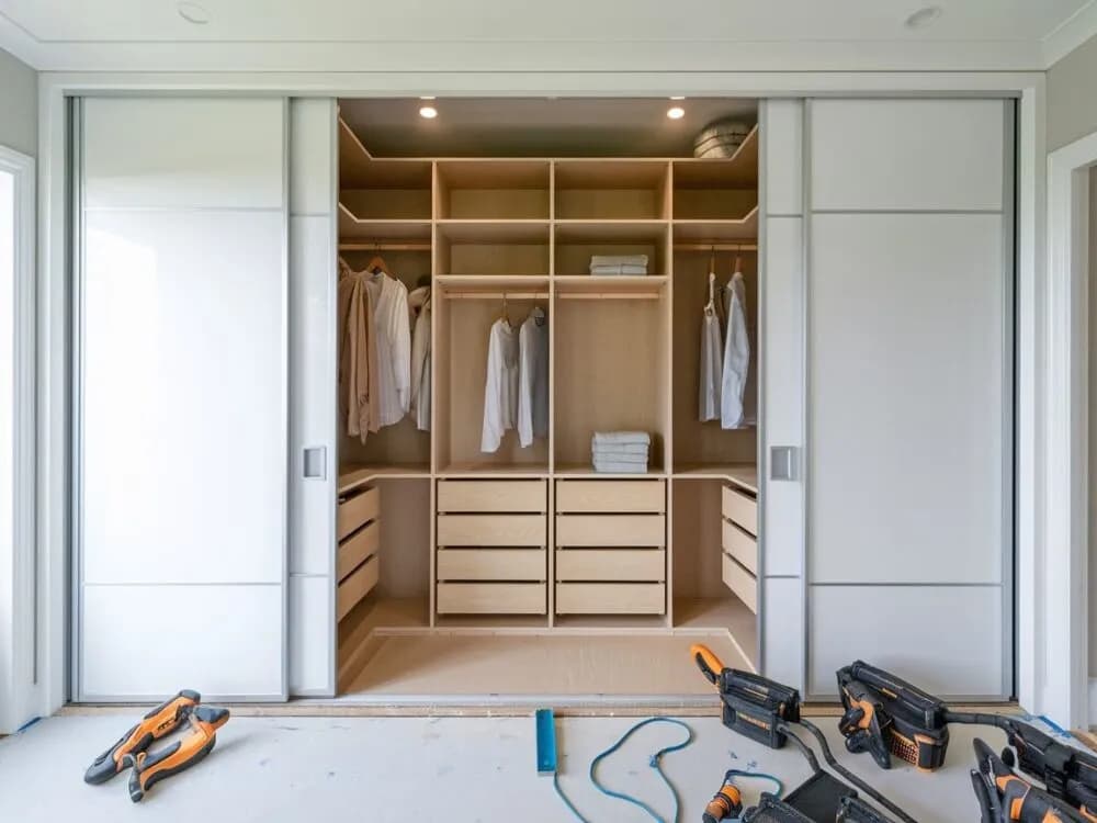 Jak zrobić szafkę z drzwiami przesuwnymi - proste kroki i materiały